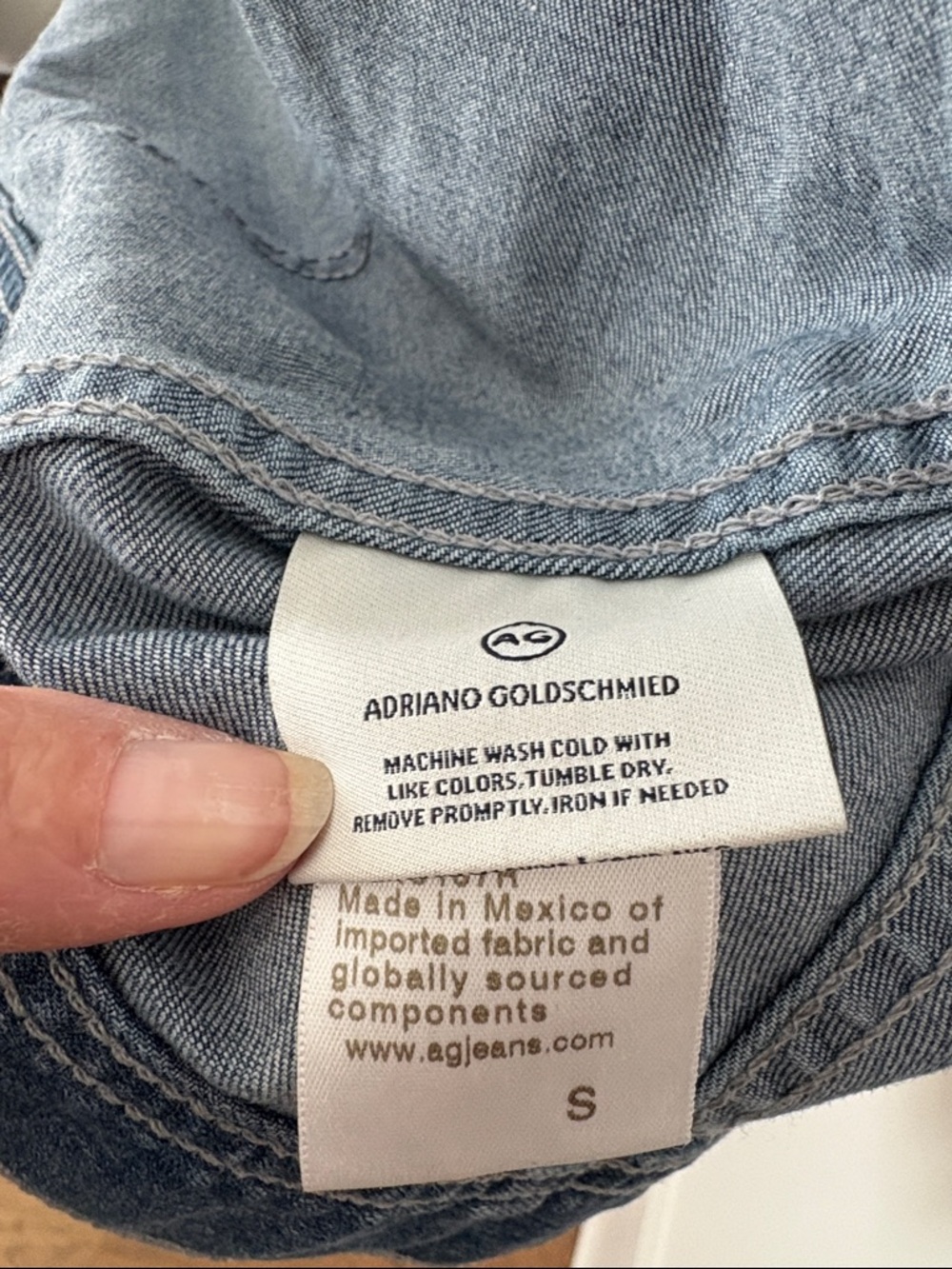 AG Adriano Goldschmied Denim Jean Jacket - Picture 11 of 12